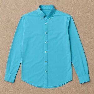 IZOD Slim Fit Cool FX Stretch Blue Button-Down Shirt Business Casual Vacation